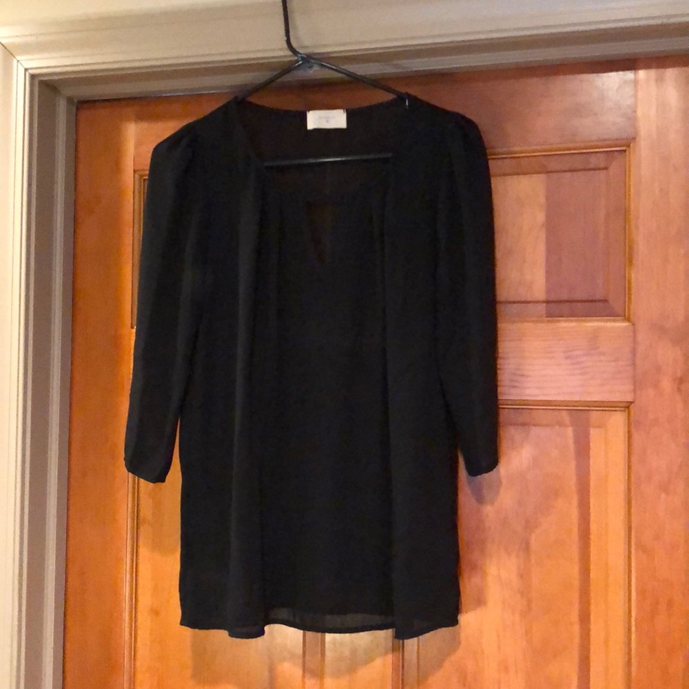 Everly Black Womens Top Size M